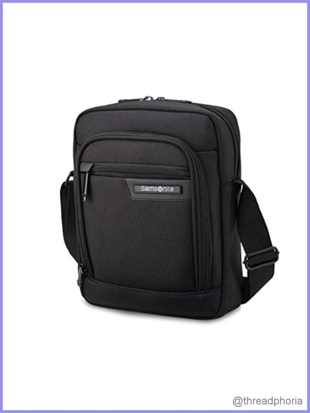 RFID Crossbody Sling Bag with Padded Tablet Compartment